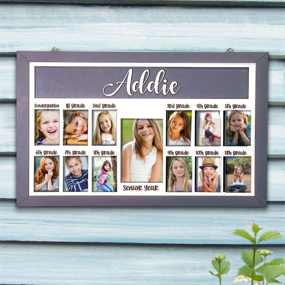 Personalized 3D K-12 School Years Photo Frame Display Back to School Gifts