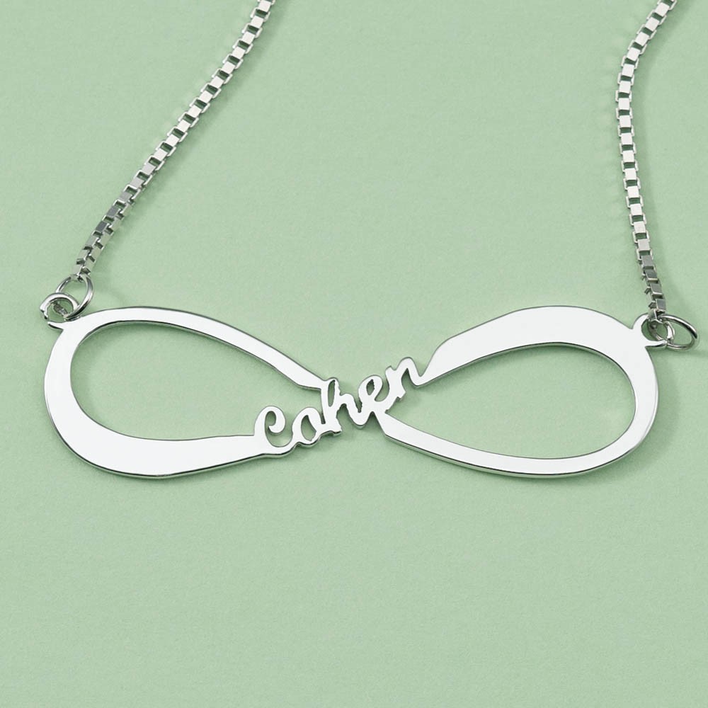 Personalized Infinity Name Necklace with 1-8 Names