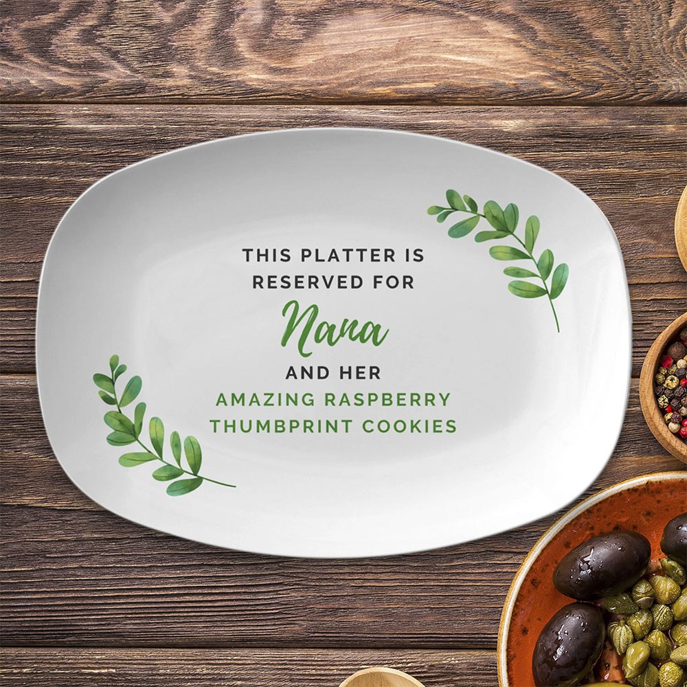 Personalized Nana Platter For Mother's Day