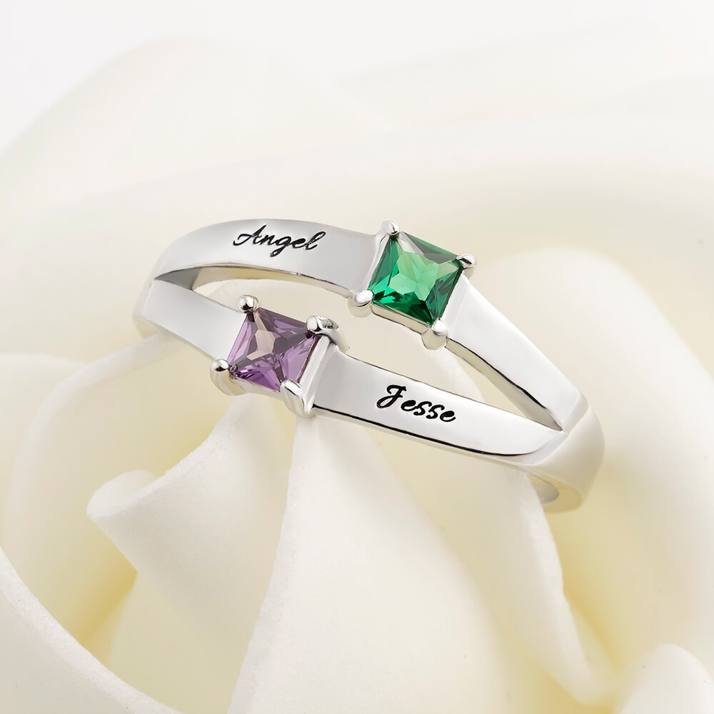 Personalized Promise Name Ring