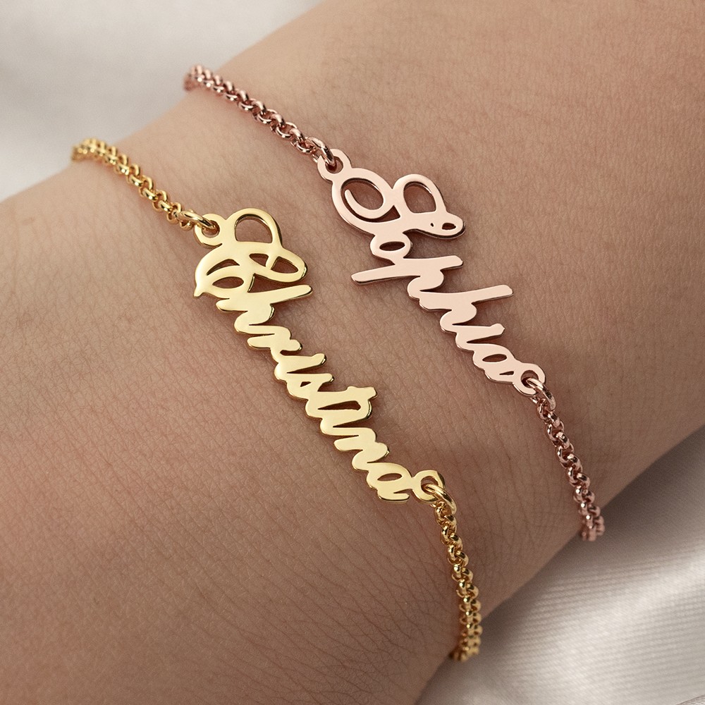 Personalized Gold Name Bracelets