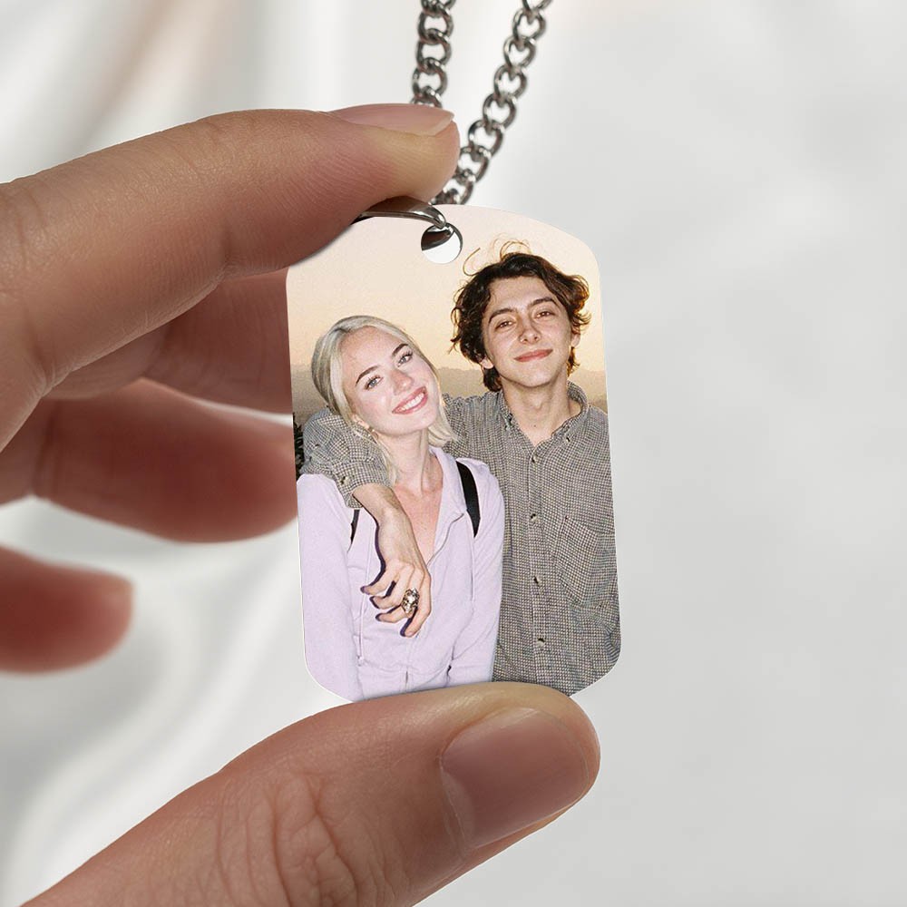 Custom Photo Necklace-Best Gifts For Family For Him and Her