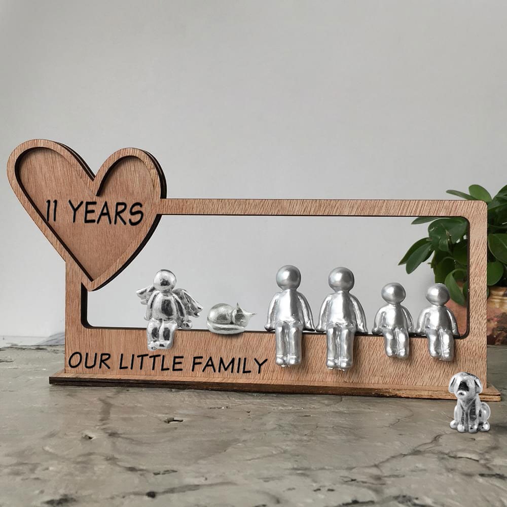 20 Years Our Family Personalized Sculpture Figurines 20th Anniversary Gift