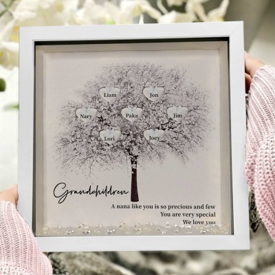 Custom Family Tree Frame With Grandchildren Names A Nana Like You For Anniversary New Home