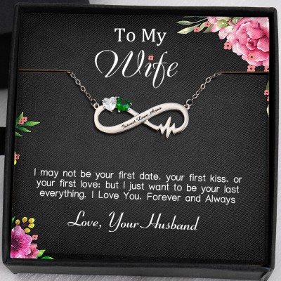 Personalized To My Wife Infinity Necklace