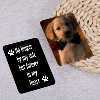 Personalized Metal Wallet Photo Card Love Note Memorial Gift For Pet