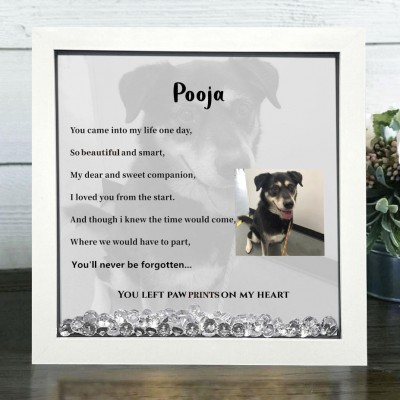 Personalized Pet Dog Loss Memorial Photo Frame Keepsake