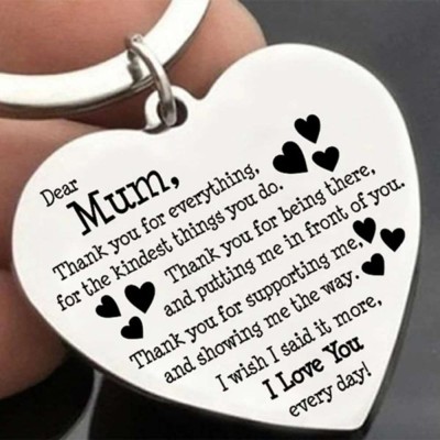Personalized Name Engraving Key Chain Keyring For Mom Nana Mother's Day Gift