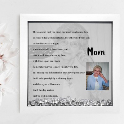 Personalized Mom Memorial Photo Frame Keepsake