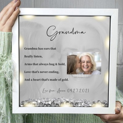 Personalized Memorial Grandma Photo Frame Keepsake