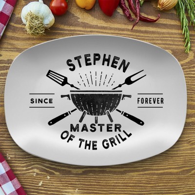 BBQ Grill Platter Personalized Gift for Dad