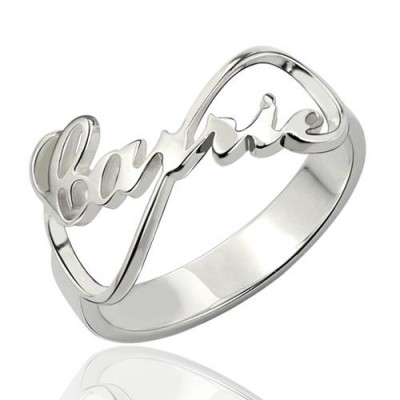 Carrie Style Infinity Name Ring