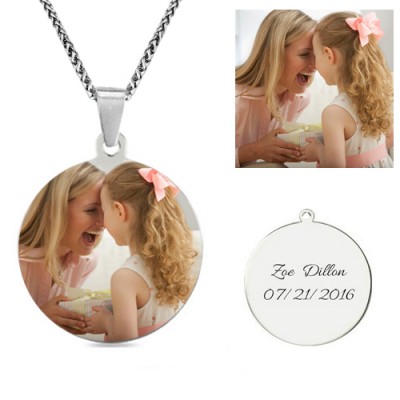 Photo Round Necklace