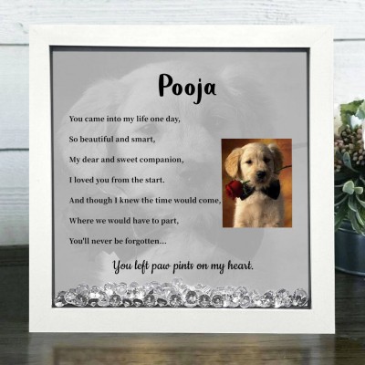 Personalized Pet Loss Memorial Photo Frame Keepsake