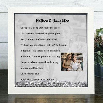 Personalized Mother & Daughter Memorial Photo Frame Keepsake