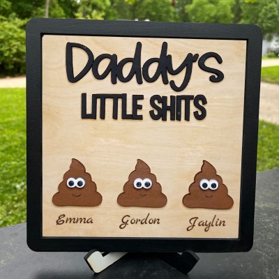Personalized Funny Frame Sign For Dad Father's Day