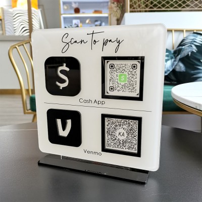 Personalized Business Double Payment QR Code Sign