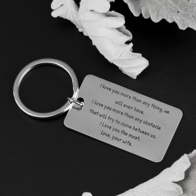 Personalized Engraved Keychain