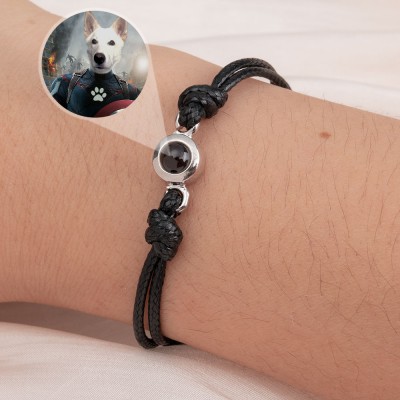 Personalized Memorial Photo Projection Bracelet For Pet Lovers
