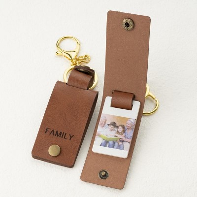 Personalized Photo Keychain For Family