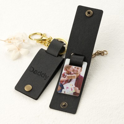 Personalized Photo Keychain For Father's Day