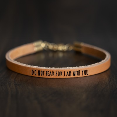 Meaningful Inspiration Bracelet Strength Gift Do Not Fear For I Am With You