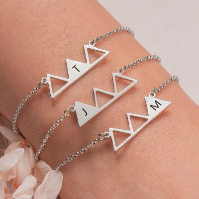 Personalized Best Friend Sister Friendship Bracelets For 3