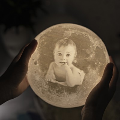 Personalized Moon Lamp 3D Photo Moonlight Touch Home Decor