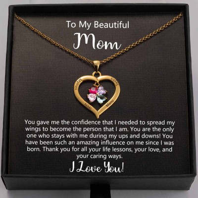 To My Mom Necklace Gift From Daughter Son Gift Ideas For Mother's Day Birthday