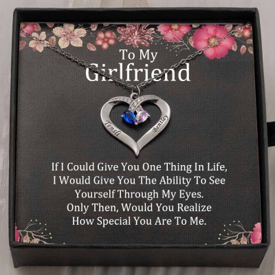 Personalized To My Girlfriend Necklace Gift Ideas For Her Anniversary Birthday Valentine's Day