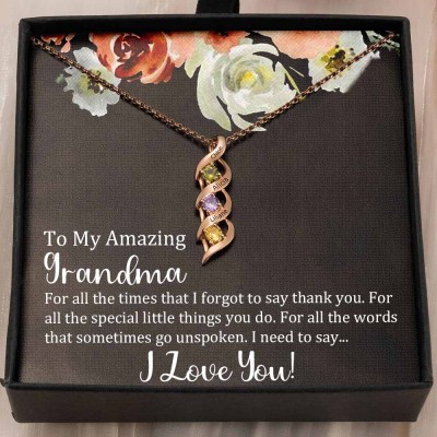 Personalized To My Grandma Necklace From Grandchildren Gift Ideas For Grandma Mother's Day