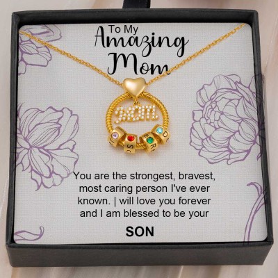 Personalized To My Mom Necklace From Son Gift Ideas For Mother's Day