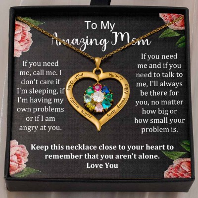 Personalized To My Amazing Mom Necklace From Daughter Son Gift Ideas For Mother's Day Birthday