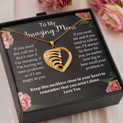 Personalized To My Mom Necklace From Daughter Son Gift Ideas For Mother's Day Birthday