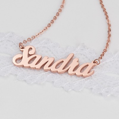 Personalized " Carrie" Style Name Necklace