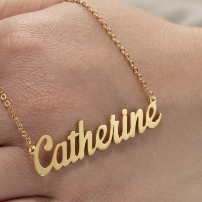 Personalized "Carrie" Style Name Necklace