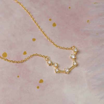 Personalized Constellation Zodiac Celestial Pisces Necklace