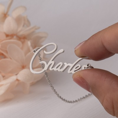 Personalized "Carrie" Style Name Necklace