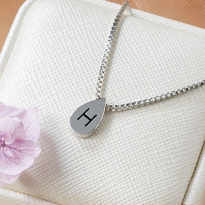 Personalized Name Engraved Initial Neckalce