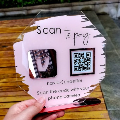 Personalized Octagon Venmo Payment QR Code Sign