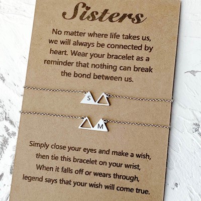 Personalized Best Friend Sister Friendship Bracelets For 2