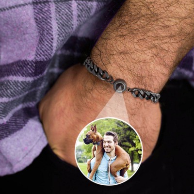 Personalized Memorial Photo Projection Bracelet Gift Ideas For Her and Him Anniversary