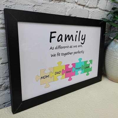 Personalised Mothers Day Gift You Are The Piece That Holds Us Together Puzzles Pieces Name Sign Home Decor