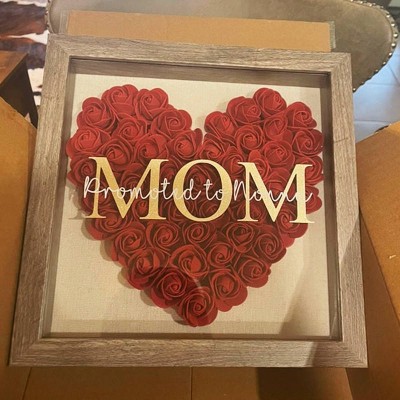 Personalized Maman Flower Shadow Box With Name For Mother's Day