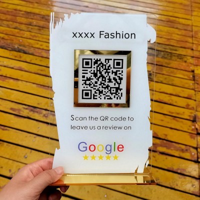 Personalized Business Review QR Code Sign | Salon Sign | Beauty Sign