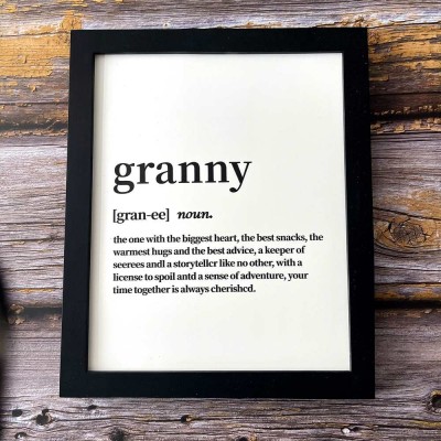 Custom Family Name Sign Home Decor For Granny