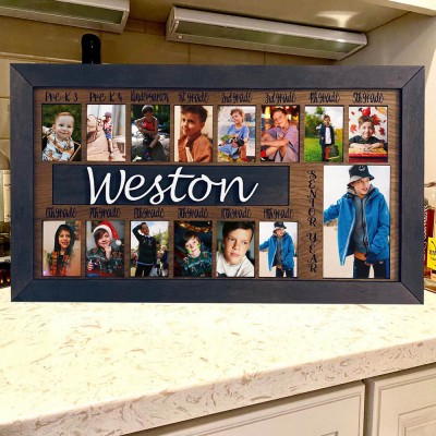 Personalized 3D Pre-K-12 School Years Photo Frame Display Back to School Gifts For Boys