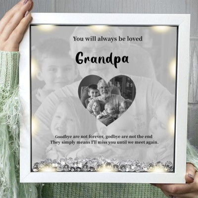 Personalized Grandpa Memorial Photo Frame Keepsake