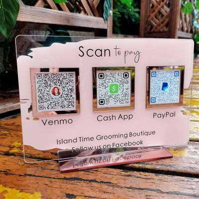 Personalized Multi Business Payment QR Code Sign