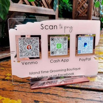 Personalized Multi Business Payment QR Code Sign